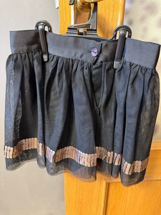Falda negra tul niña Boboli (talla 6)