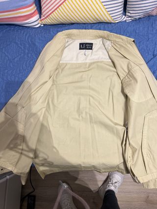 Cazadora Armani Jeans beige - Talla L