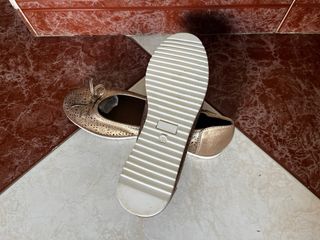Manoletinas doradas talla 40