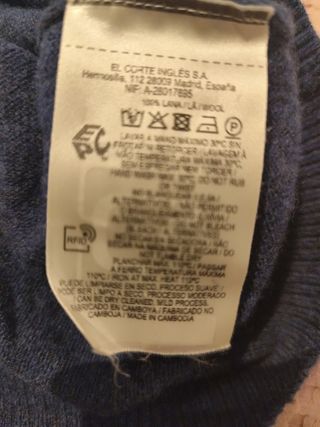 Jersey Lana Dustin Azul Marino