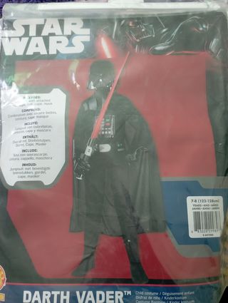 Disfraz Darth Vader 7-8 años