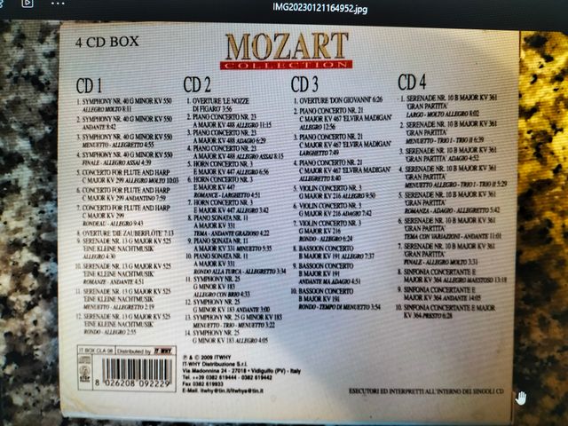 I CAPOLAVORI DI W.A. MOZART