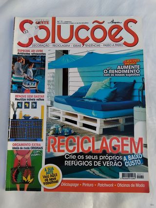 Pack 4 revistas artesanato decoração reciclagem