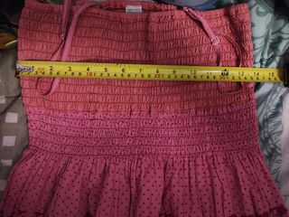 Vestido rosa y rojo - Talla única 
