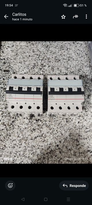 2 Magnetotérmicos Legrand C40