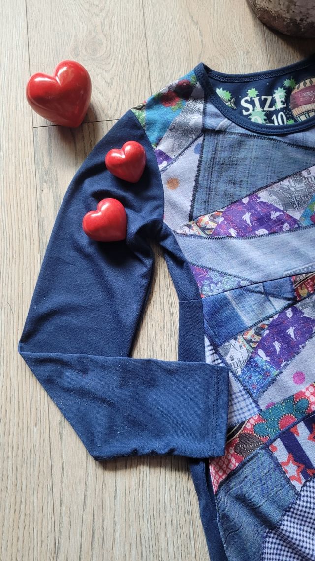 Vestido patchwork Desigual niña 9 años