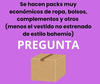Pack ropa, bolsos y complementos