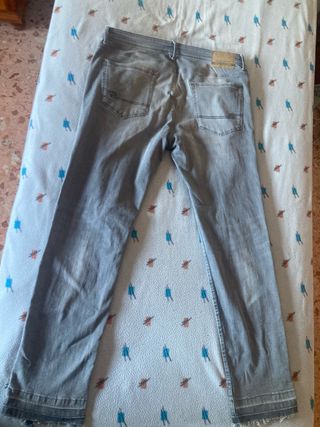 Jeans Easy Wear rectos gris W48