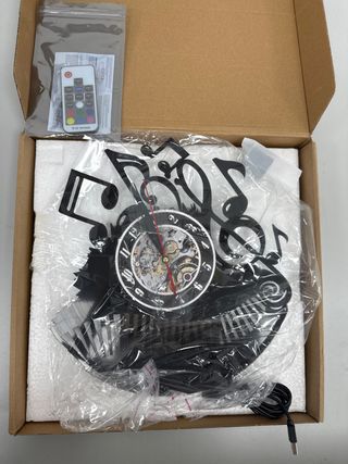 Reloj de vinilo musical LED