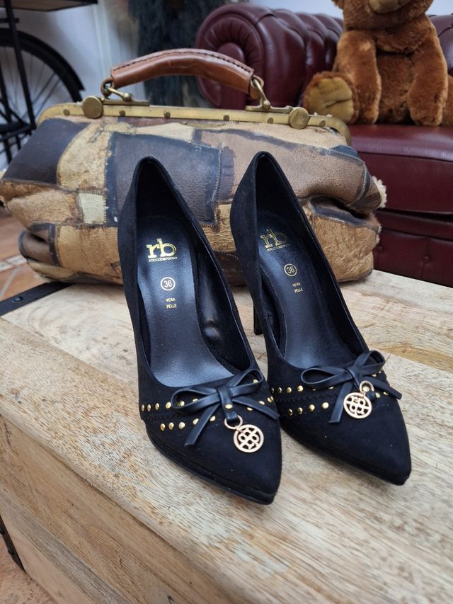 Scarpe Rocco Barocco nere tacco 36