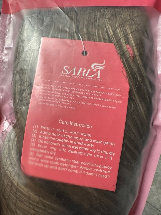 Extensiones pelo castaño con highlights 56cm