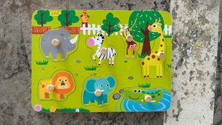 Puzzle de madera animales - 7 piezas