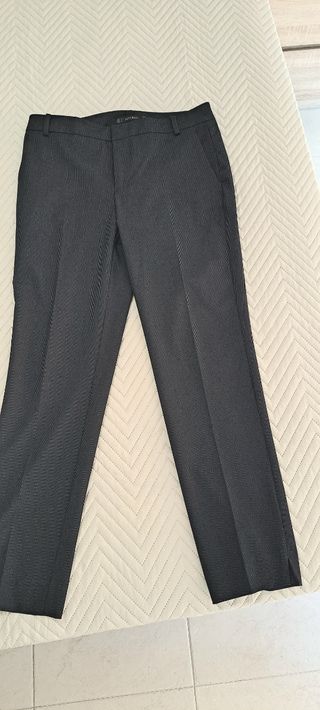 Pantalón vestir Zara Basic - Gris - Talla 5