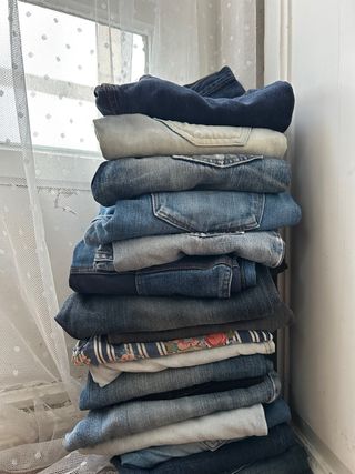 Lote de ropa vintage (200 prendas)
