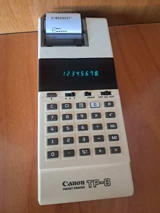 Calculadora Canon TP-8 Retro