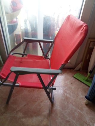Silla Plegable Roja - Playa