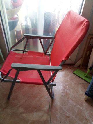 Silla Plegable Roja - Playa