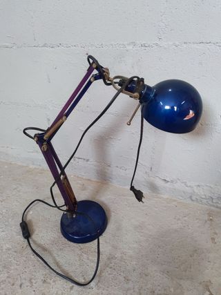 Lampara Flexo Metalica Azul-Morada