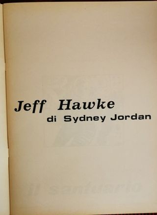 2 FUMETTI Jeff Hawke di Sydney Jordan