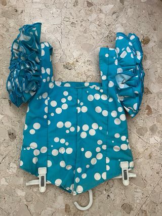 Traje Flamenca niña turquesa lunares