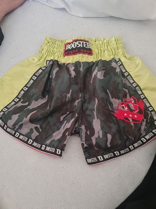 Shorts boxeo Booster - Verde oliva