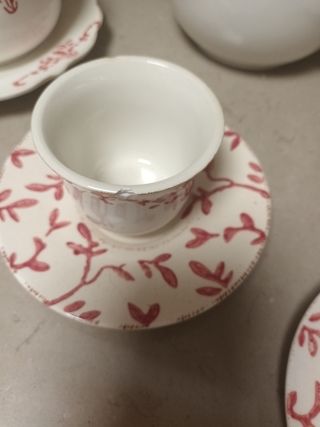 Juego de café porcelana 6 tazas