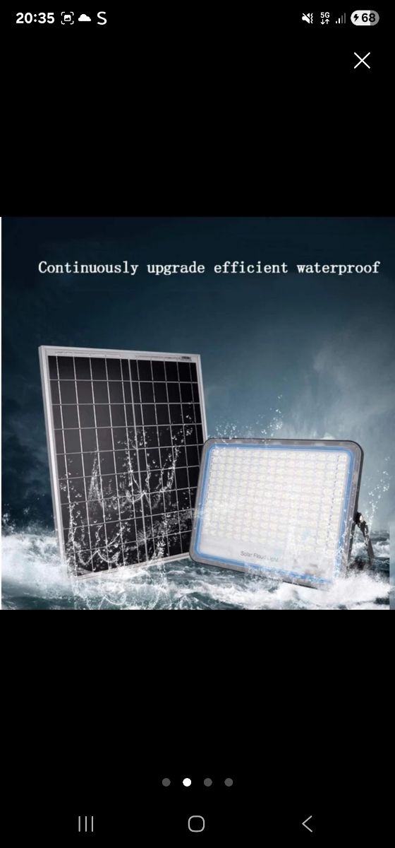 Faro pannello solare 3000W con Telecomando