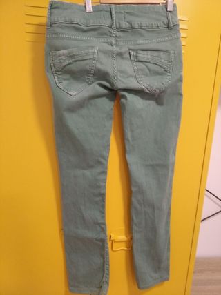 Tejano verde mujer -talla S