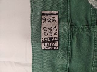 Tejano verde mujer -talla S