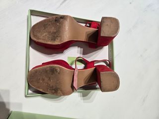 Sandalias rojas plataforma -talla 49