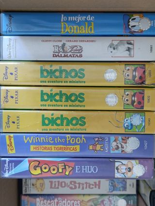 Cintas VHS infantiles Disney Clasicos