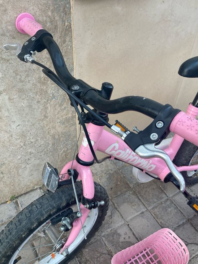 Bicicleta niña California 14" rosa