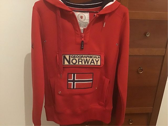 Sudadera Geographical Norway roja