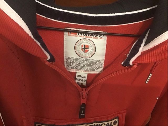 Sudadera Geographical Norway roja