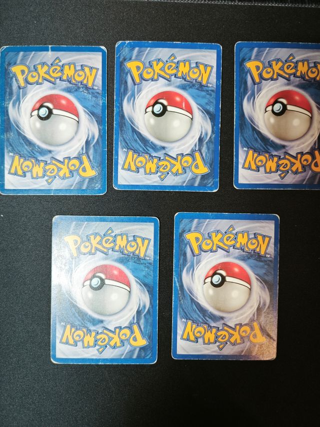 Lotto 5 Carte Pokémon rare (1995)