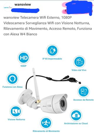 Telecamera WiFi Wansview 1080P Esterno