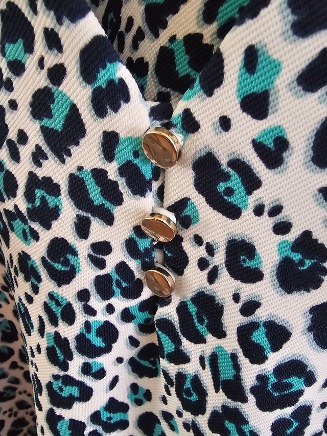 Vestido estampado leopardo talla 44