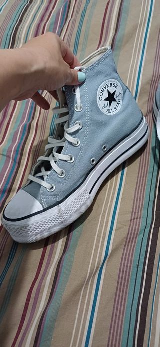 Converse plataforma azules - n.38