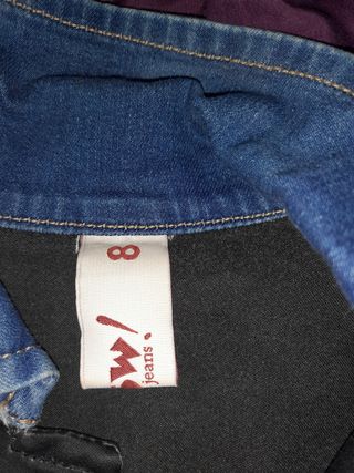 Cazadora Vaquera Azul y Negra - Talla 8 M 