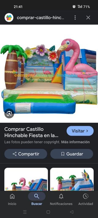 Reparación de castillo hinchable
