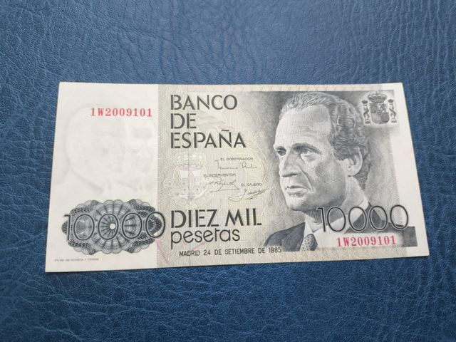 Billete 10000 Pesetas año 1985