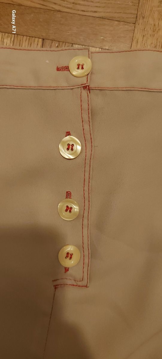 Gonna lunga beige spacco