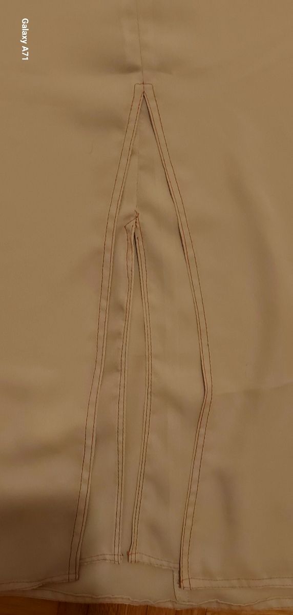 Gonna lunga beige spacco