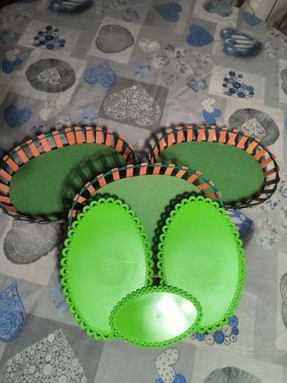 Set 6 accessori da cucina vintage verdi