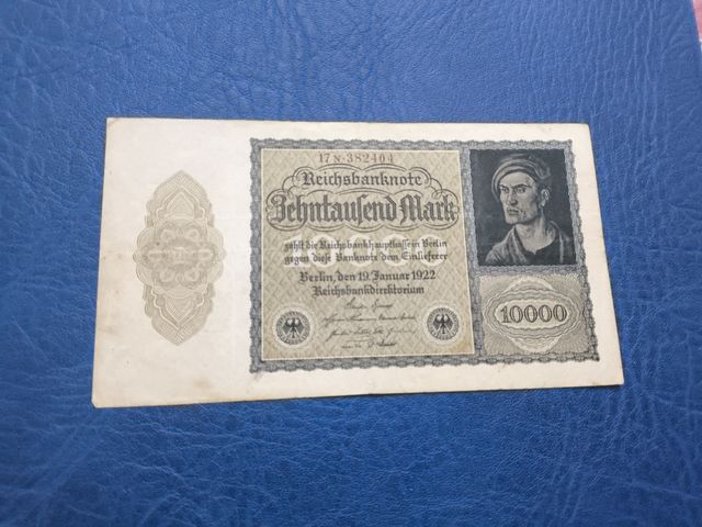Billete 10.000 Marcos 1922 Alemania