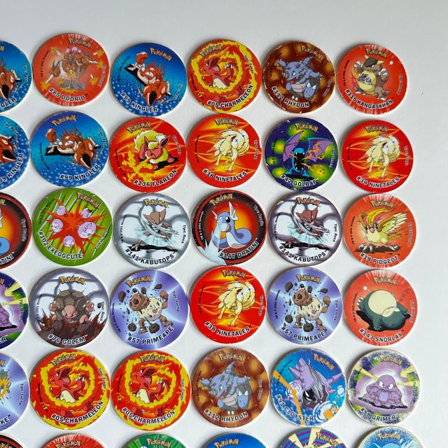 42 tazos atack Pokemon