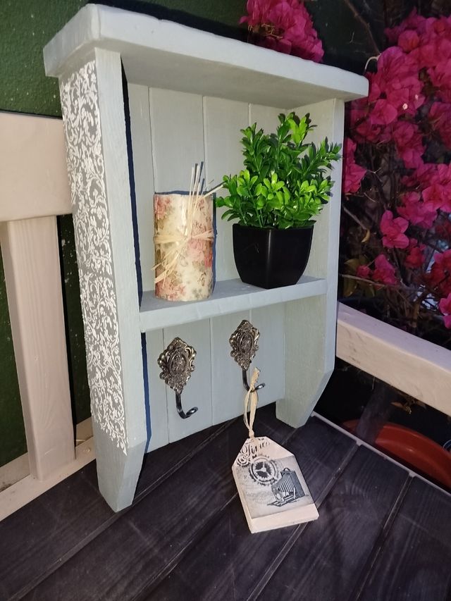 Colgador verde vintage