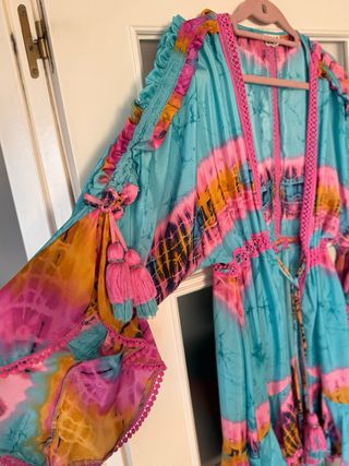 Kimono JOT turquesa y rosa