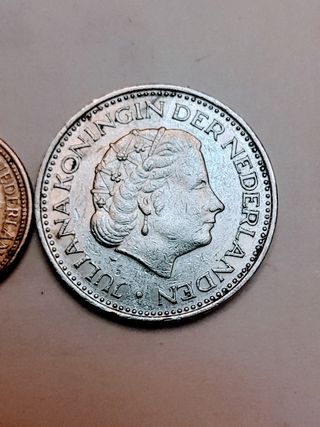 Monedas Holanda 1939-1972 una de plata