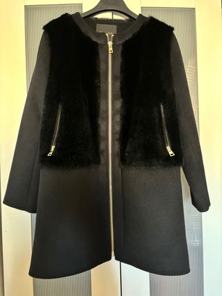 Abrigo Massimo Dutti - Lana - Negro